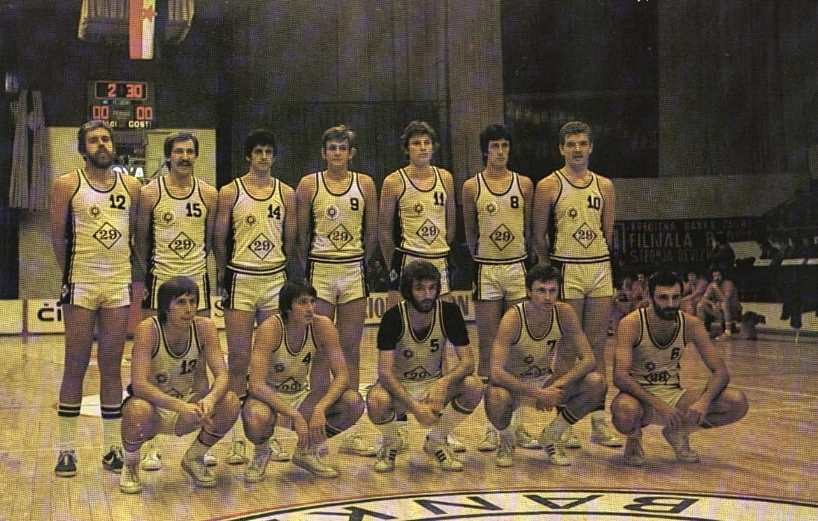 Ekipa KK Partizan iz sezone 1976/77